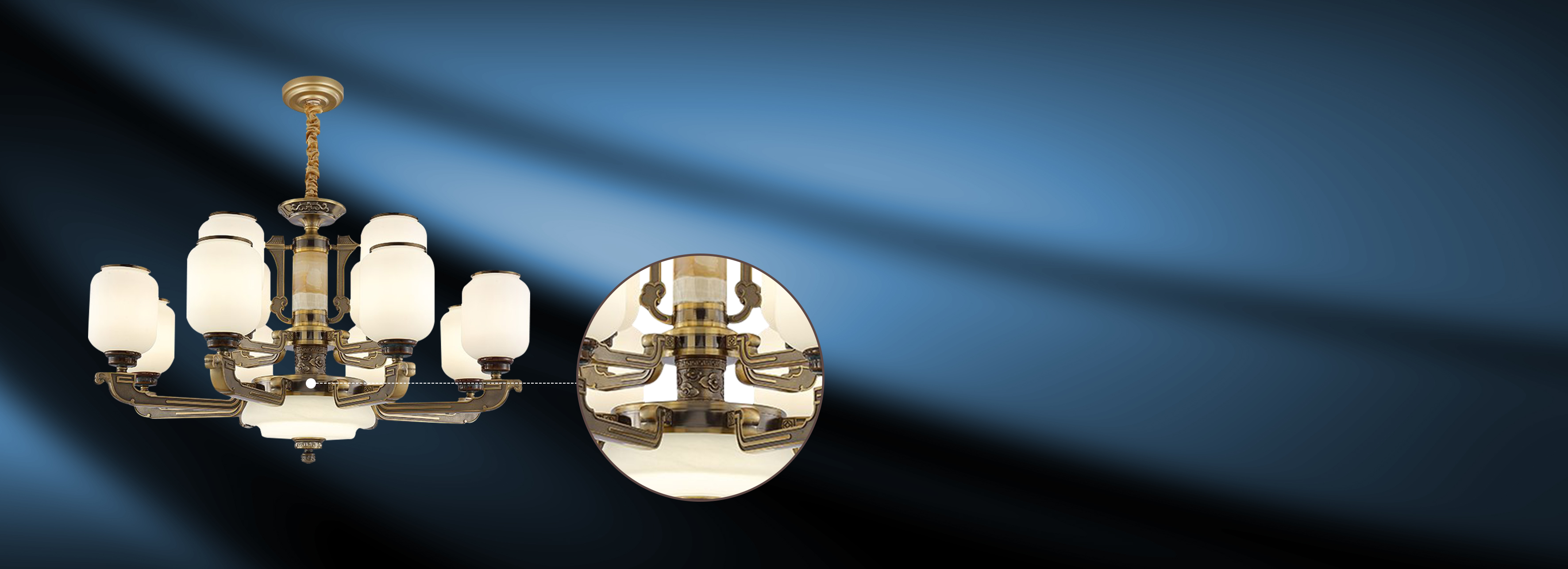 牢固的鋅合金燈臂  旋壓中柱搭配鋅合...