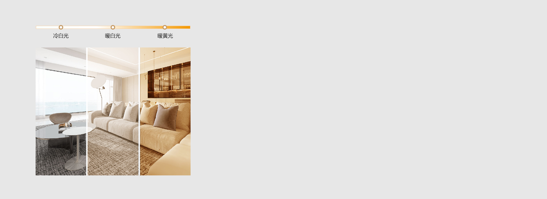 三段調光，生活需要多一點選擇 三色分段...