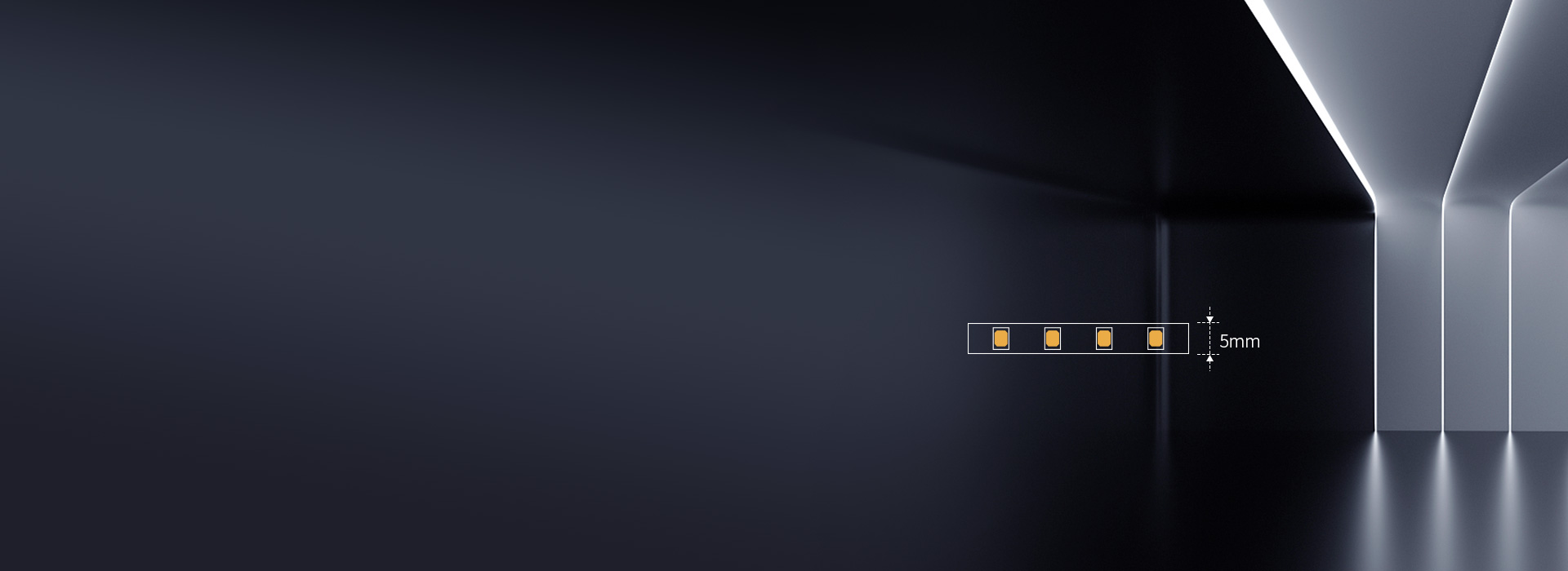 5mm寬度，窄燈槽也適用 輕巧優雅，燈...