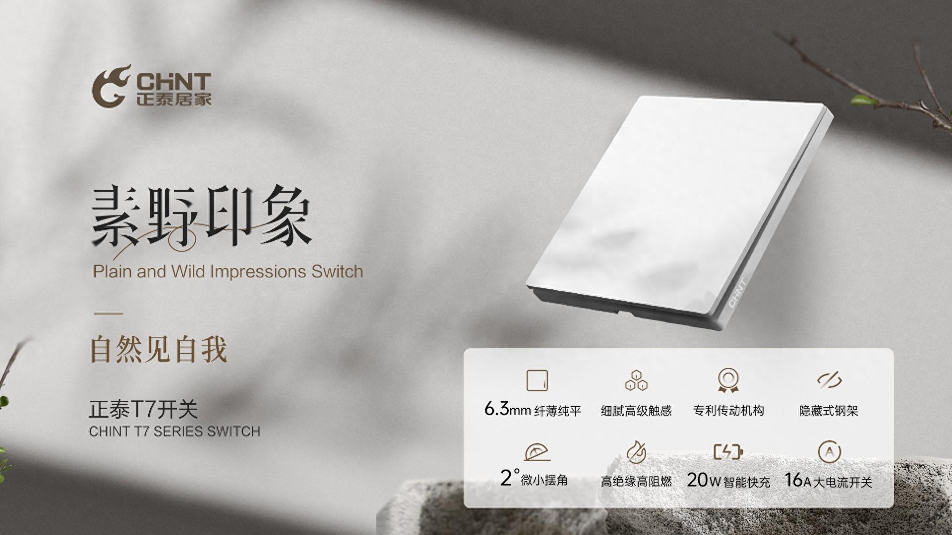 正泰T7系列素野印象開關:回歸自然的簡約美學-1 正泰T7系列素野印象開關:回歸自然的簡約美學-1