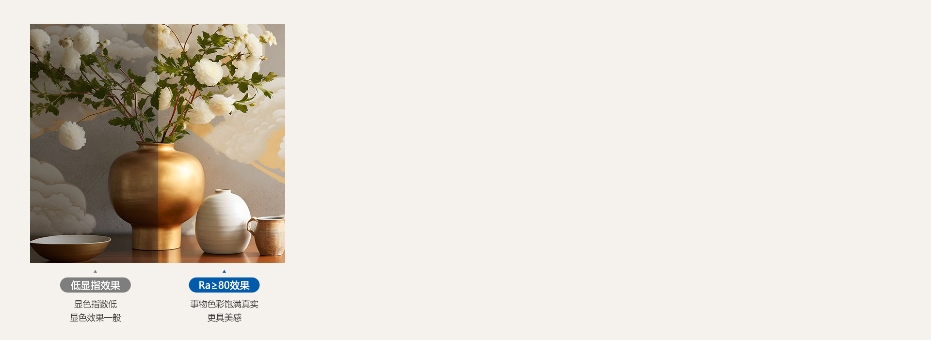 真實顯色，照出事物本真色彩 光線下事物...