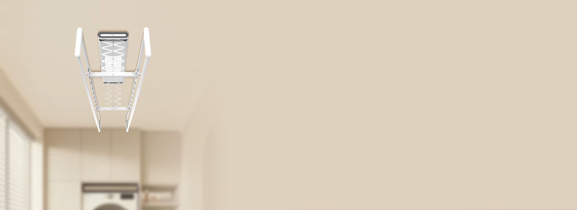 是智能晾衣架，也是裝飾品 輕奢極地白，...