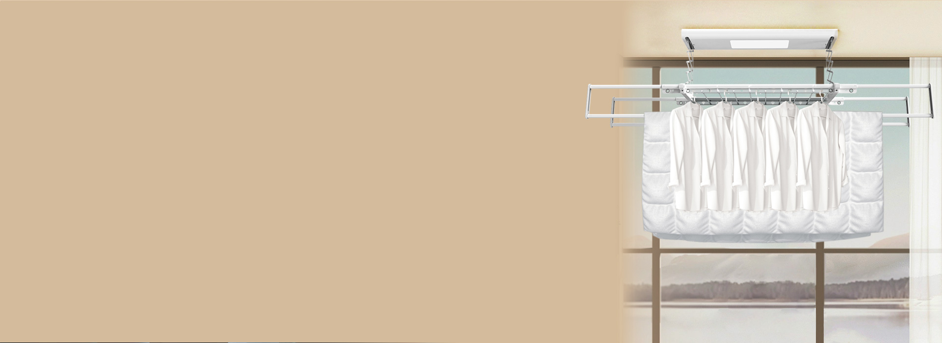 多功能伸縮四桿，衣被可同曬 正泰NEJ...