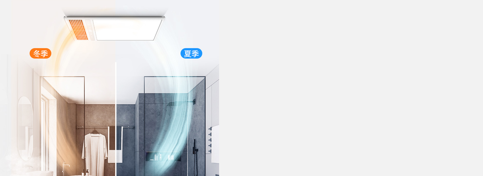 一年四季，溫暖清新 換氣/吹風采用獨立...