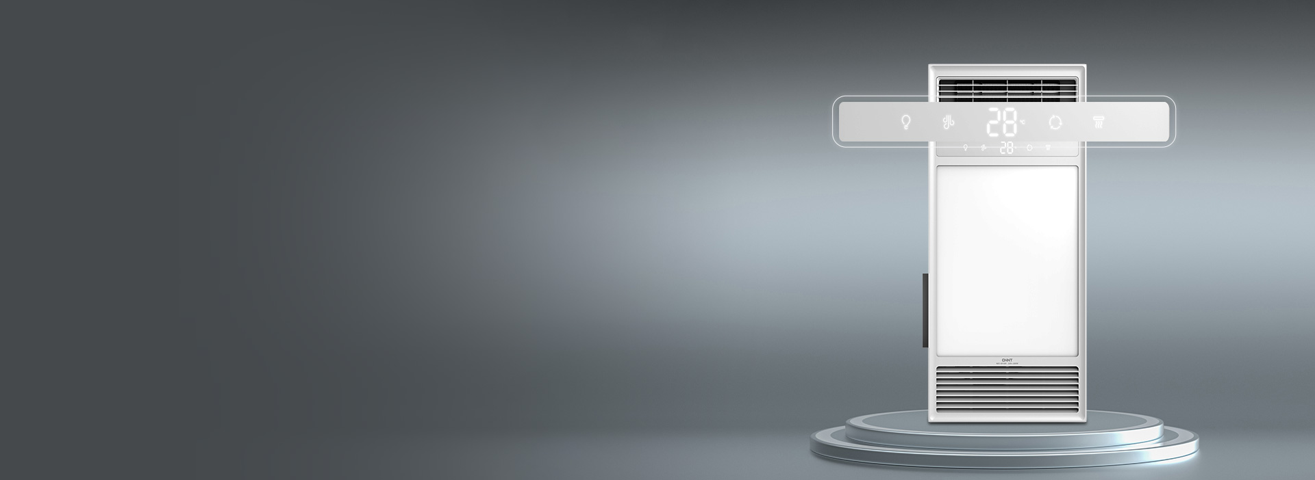 狀態一目了然 面板自帶高清數顯，實時溫...